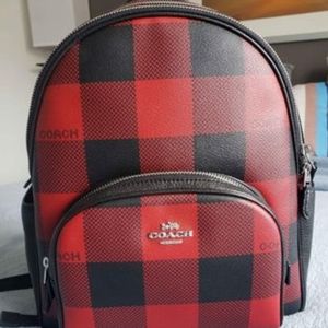 COACH Plaid Backpack